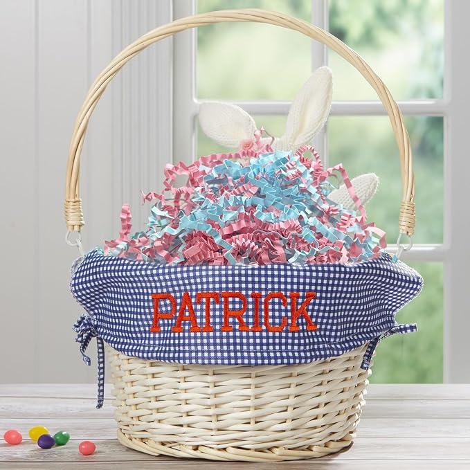 Pink Blue Crinkle Cut Paper Shred Filler, 2 LB Basket Filler Shredded Paper, Confetti Stuffing for Basket Filling, Mother's Day, Birthdays, Weddings, DIY Gift Wrapping, Stuffer Party Supplies