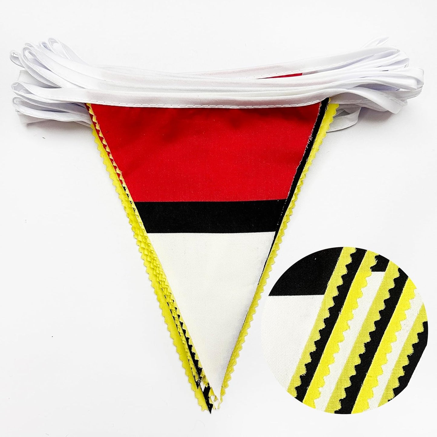 32Ft Cartoon Animation Party Decorations Red White Yellow Lightning Triangle Flag Fabric Banner Pennant Garland Streamer for Cartoon Birthday Animated Baby Shower Video Games Party Decor Supplies