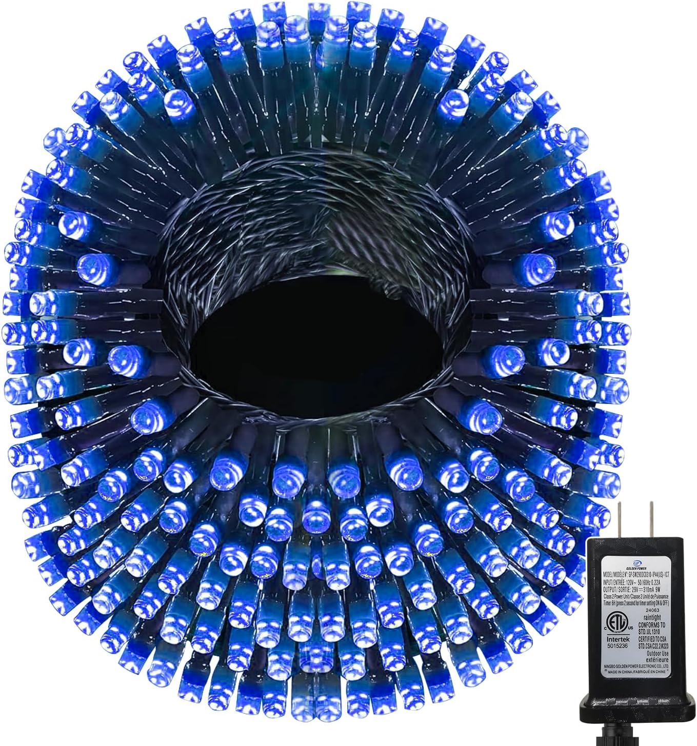 393 FT Christmas Lights 1000 LED Xmas Lights Outdoor Christams String Lights Waterproof 8 Modes & Timer, Fairy Lights Plug in for Weeding, Patio, Party, Holiday,Christmas Decor (Blue)
