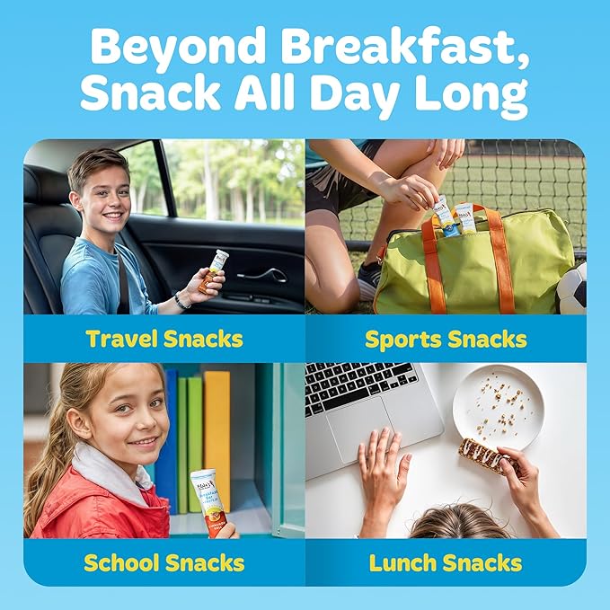 Blake's Seed Based Breakfast Bars with Protein — Cinnamon Roll (24 Count), 5g Clean Plant-Based Protein, Gluten Free, Nut Free, Dairy Free & Vegan, Healthy Snacks for Kids or Adults, School Safe