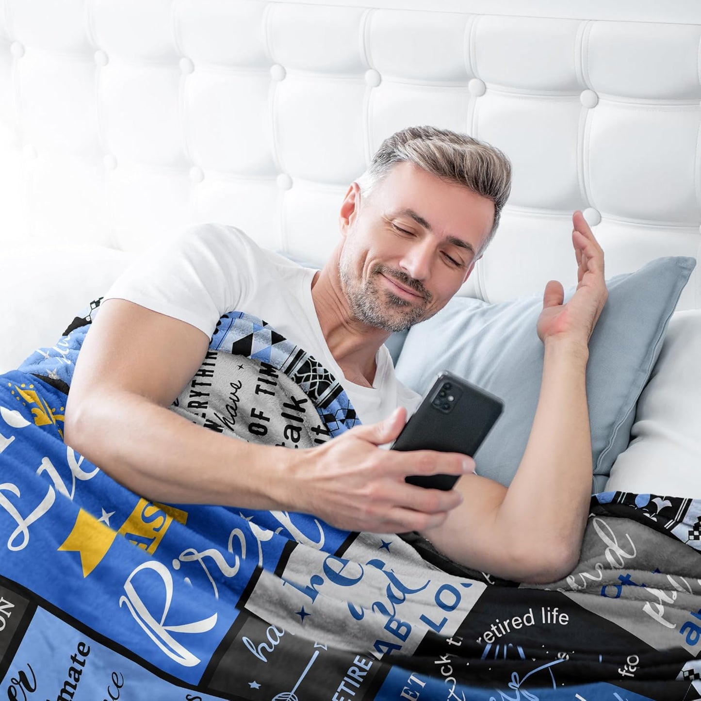 Funny Retirement Gifts for Men, Best Gifts for Retirement Men 2025, Retired Gift Ideas, Happy Retirement Present, Coworker Farewell Gift, The Legend Has Retired Soft Blue Blanket Throw 60"X50"