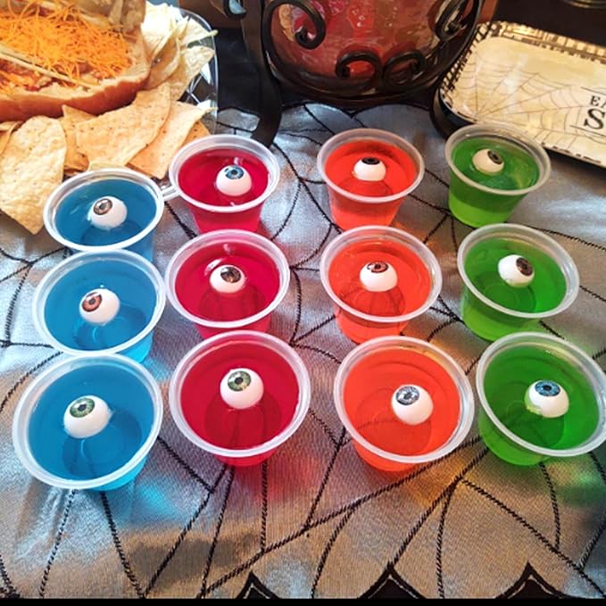30PCS 1 Inch Plastic Halloween Eyeballs - Fake Eye Balls for Kids, Halloween Party Favors, Goody Bag Fillers & Terror Decor Props