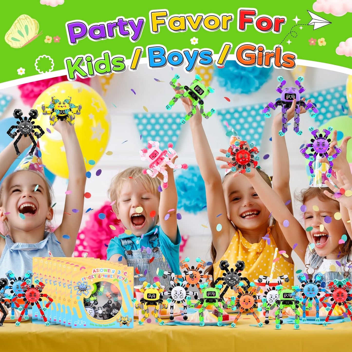 36 PCS Fidget Spinner Toys for Kids & Adults,Party Favors Supplies Goodie Bags Stuffers,Classroom Fidget Small Prizes for Students,Bulk Travel Sensory Toy for 3-5-8-12,Boy Girl Birthday Gifts