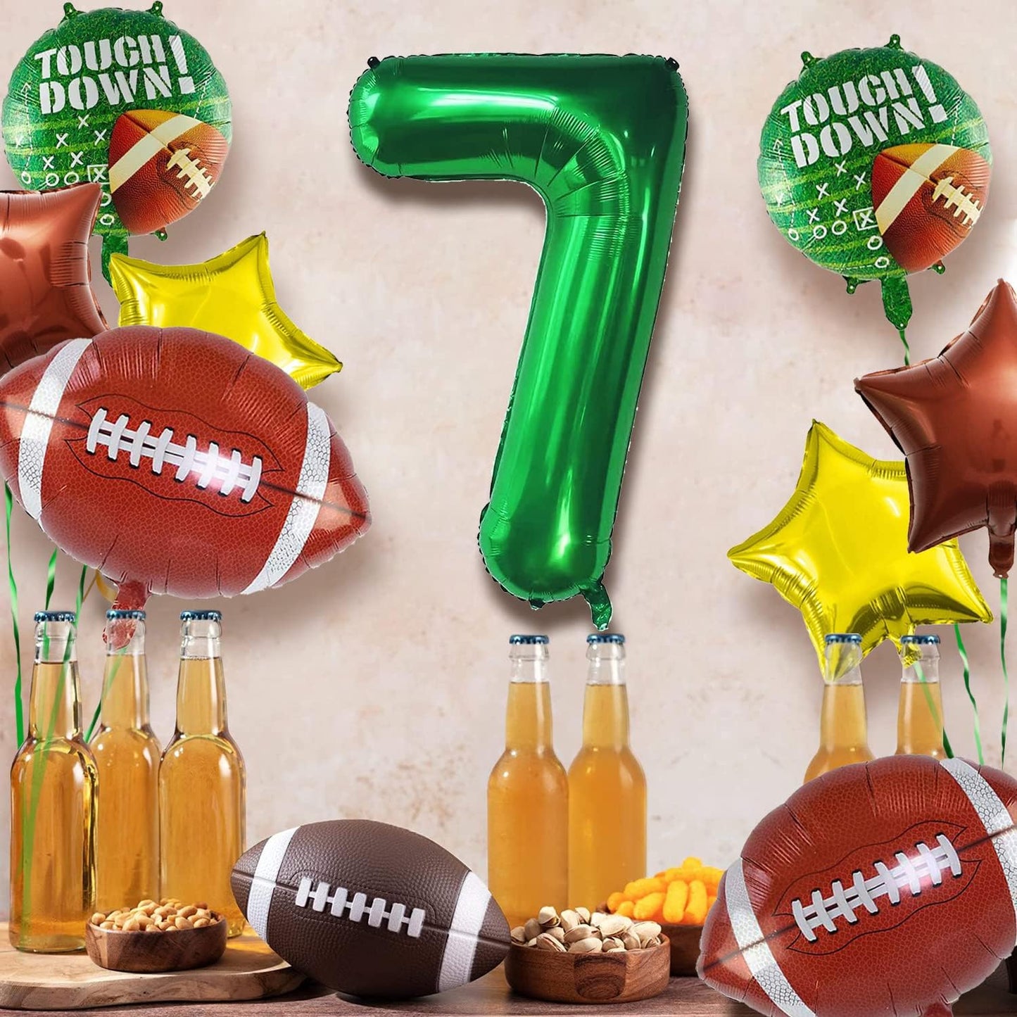 Football Balloons Set Football Birthday Party Decorations Football Touchdown Sports Theme Birthday Party Decoration, Tailgate Game Day Football Theme Supplies Birthday Party Decorations