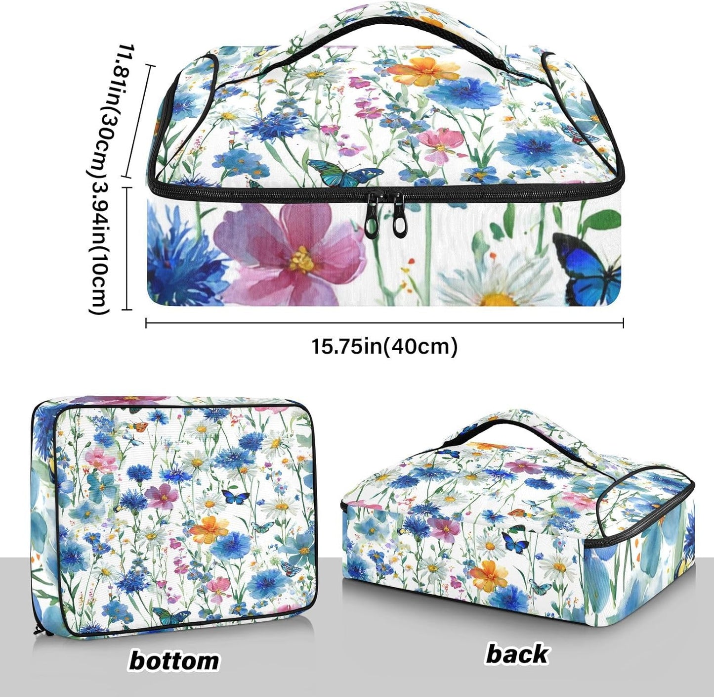 Casserole Carriers for Hot or Cold Food Reusable Casserole Dish Carrier Insulated Thermal Large Capacity Durable Perfect for Party Camping Family Gatherings Yellow Fish