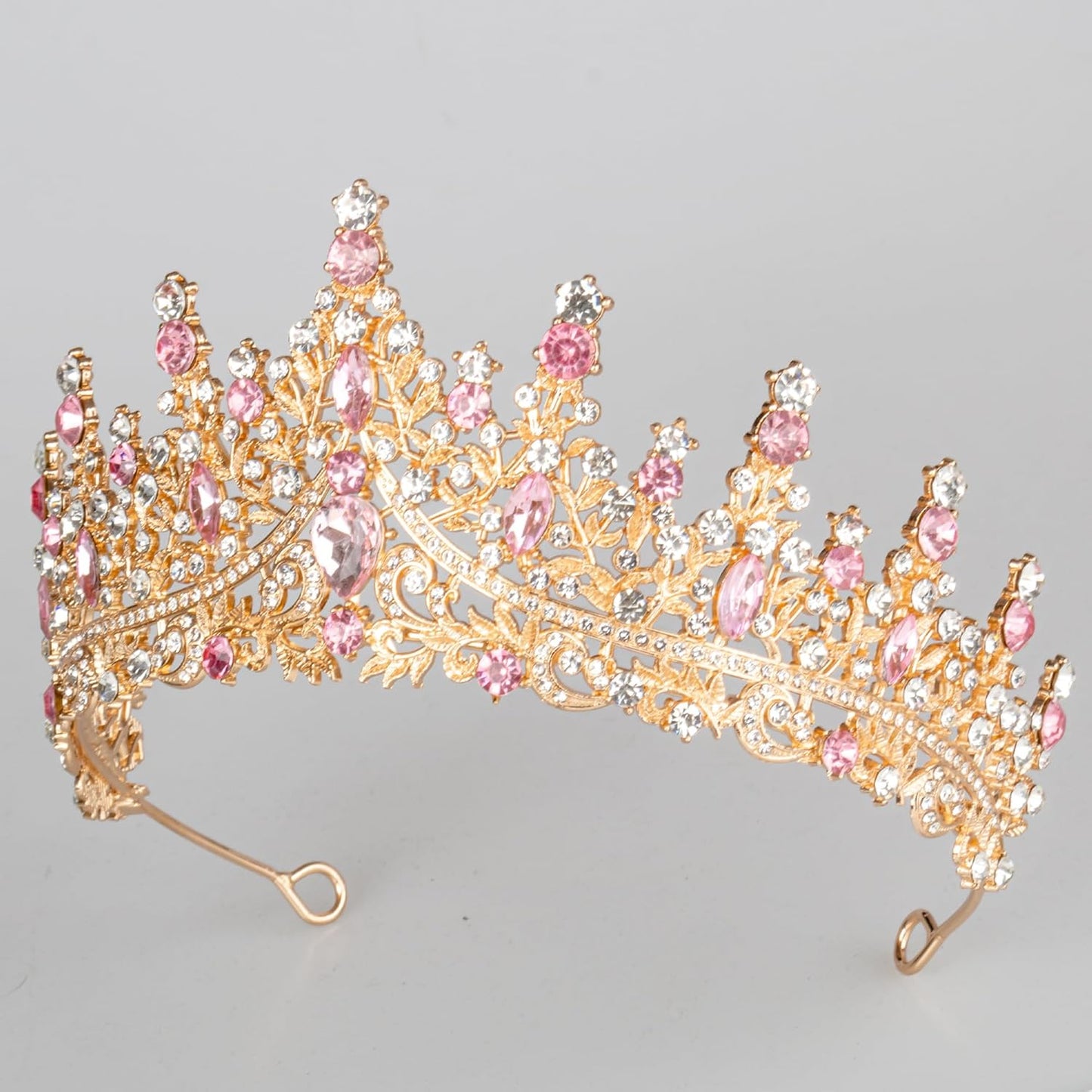 Tiaras and Crowns for Women Crystal Princess Tiaras Rhinestone Queen Crowns For Wedding Bridal Birthday Prom Pageant Party (Tiara 100)