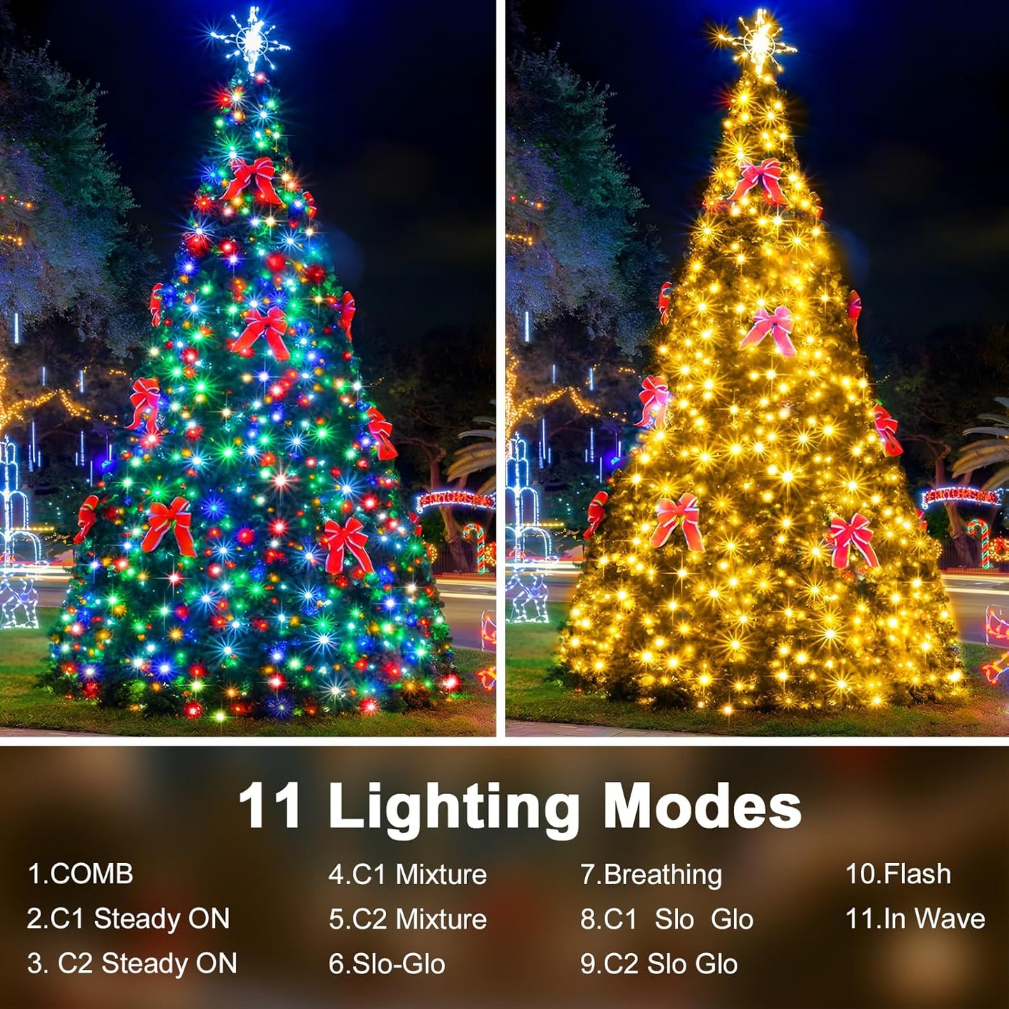 328 FT 1000 LED String Lights Outdoor Indoor, Christams String Lights Waterproof 8 Modes & Timer, Fairy Lights Plug in for Bedroom, Weeding, Patio, Party, Holiday,Christmas Decor