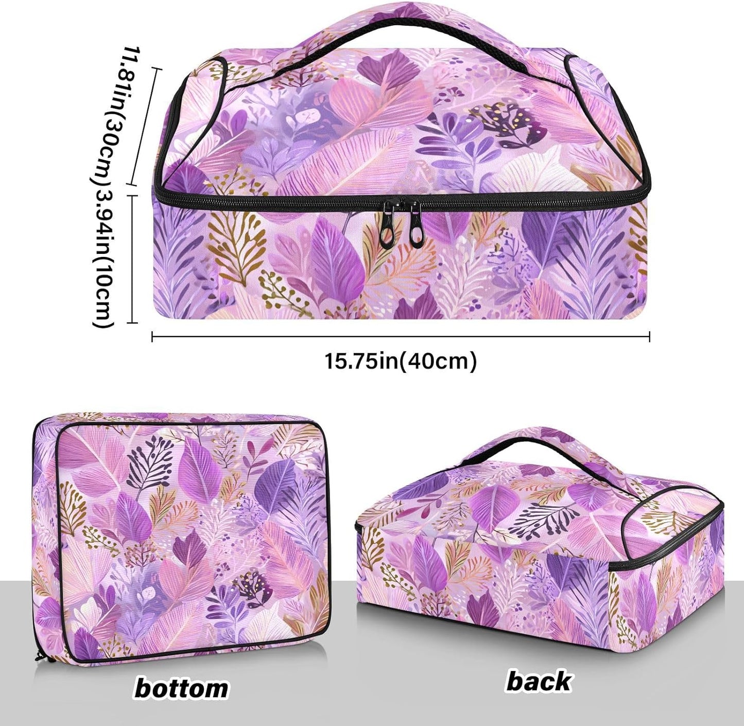 Casserole Carriers for Hot or Cold Food Reusable Casserole Dish Carrier Insulated Thermal Large Capacity Durable Perfect for Party Camping Family Gatherings Yellow Fish