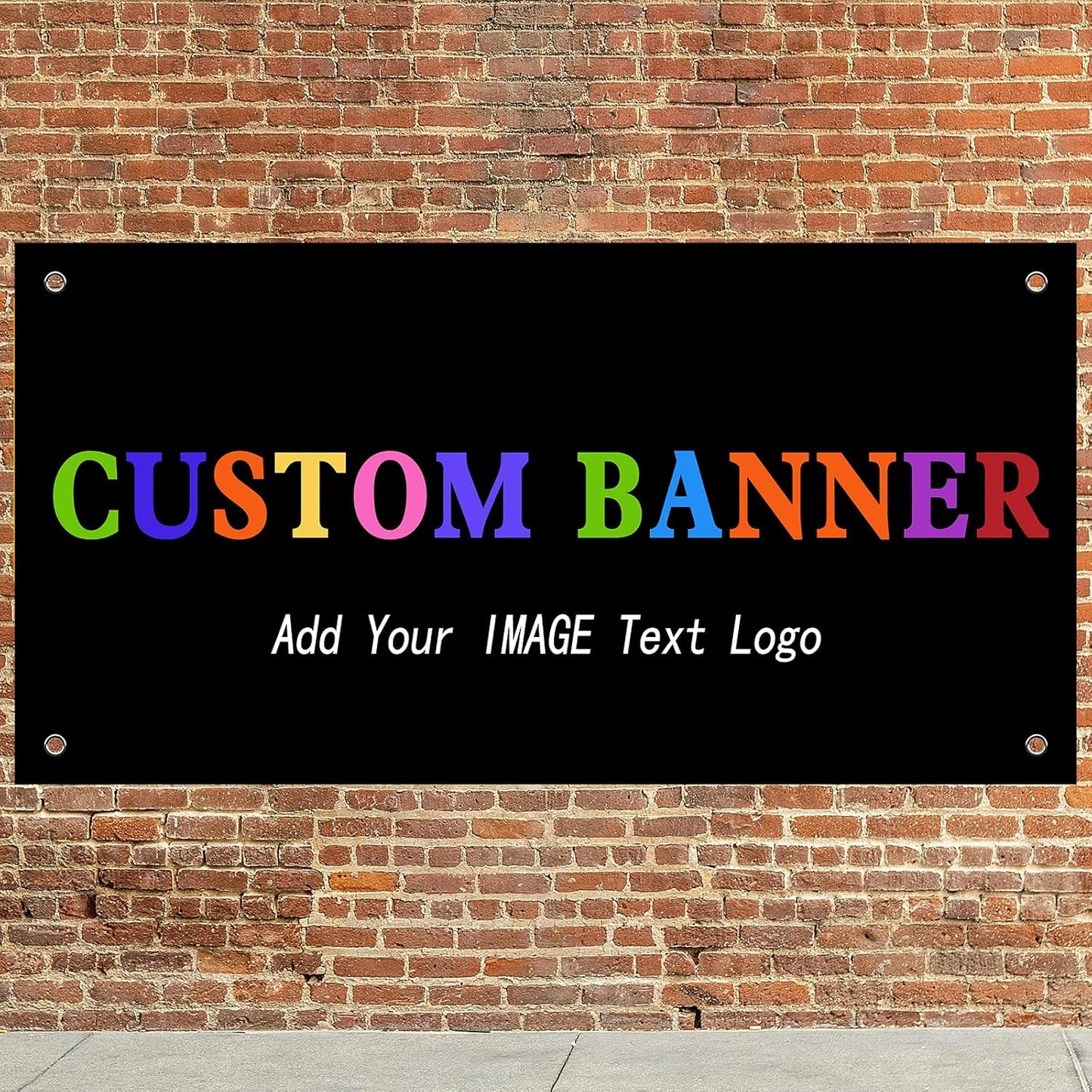 Custom Banners And Signs 4x2 Ft,Personalized Banner With Photo/Text, Banners Customized For Business Birthday Graduation Parties Indoor Outdoor