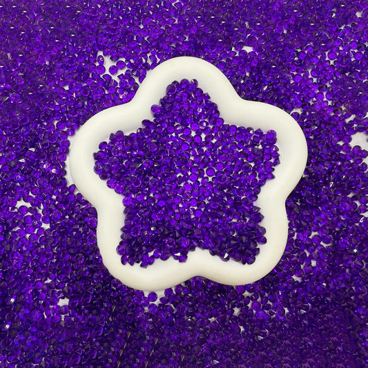 5000 pcs/Pack Wedding Table Scatter Confetti Crystals Acrylic Diamonds 6 mm Rhinestones for Wedding, Bridal Shower, Vase Beads Decorations (6mm, Dark Purple)
