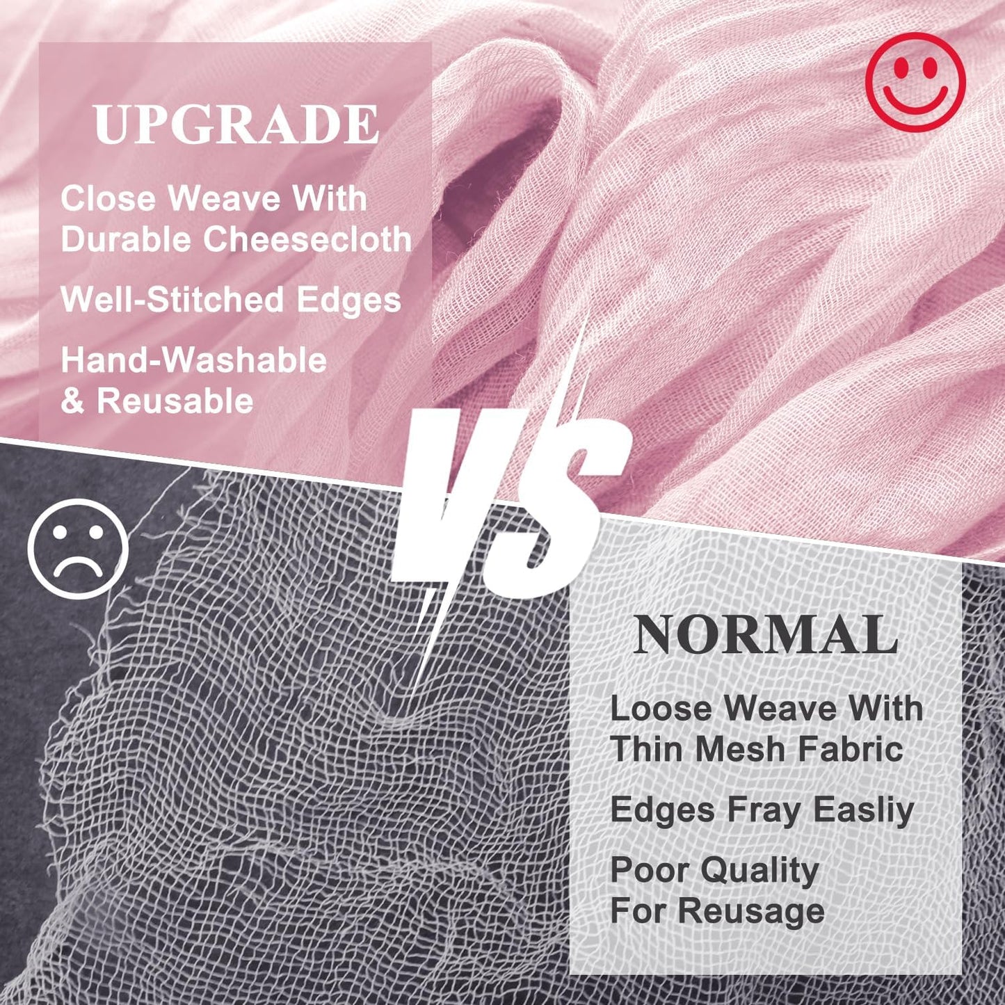 Wokceer Cheesecloth Table Runner 3Pack 10FT Blushing Pink Christmas Boho Gauze Fall Cheese Cloth Table Runner for Party Easter Rustic Sheer Table Runners for Baby Bridal Shower Wedding