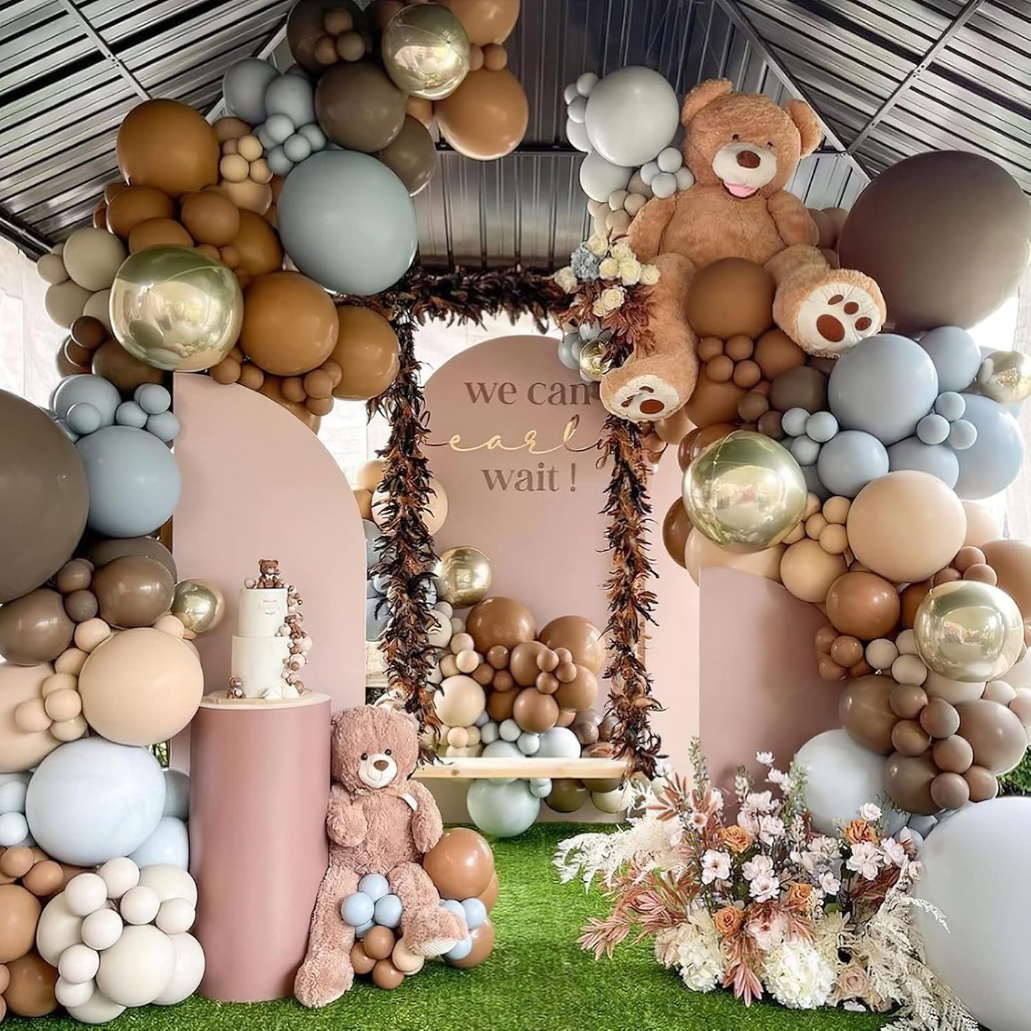 PartyWoo Brown Balloons 50pcs 5 Inch Small Mini Boho Neutral Coffee Tan Fall Latex Balloons for Wedding Baby Shower Gender Reveal Graduation Safari Woodland Birthday Fall Party Decorations Brown-F09