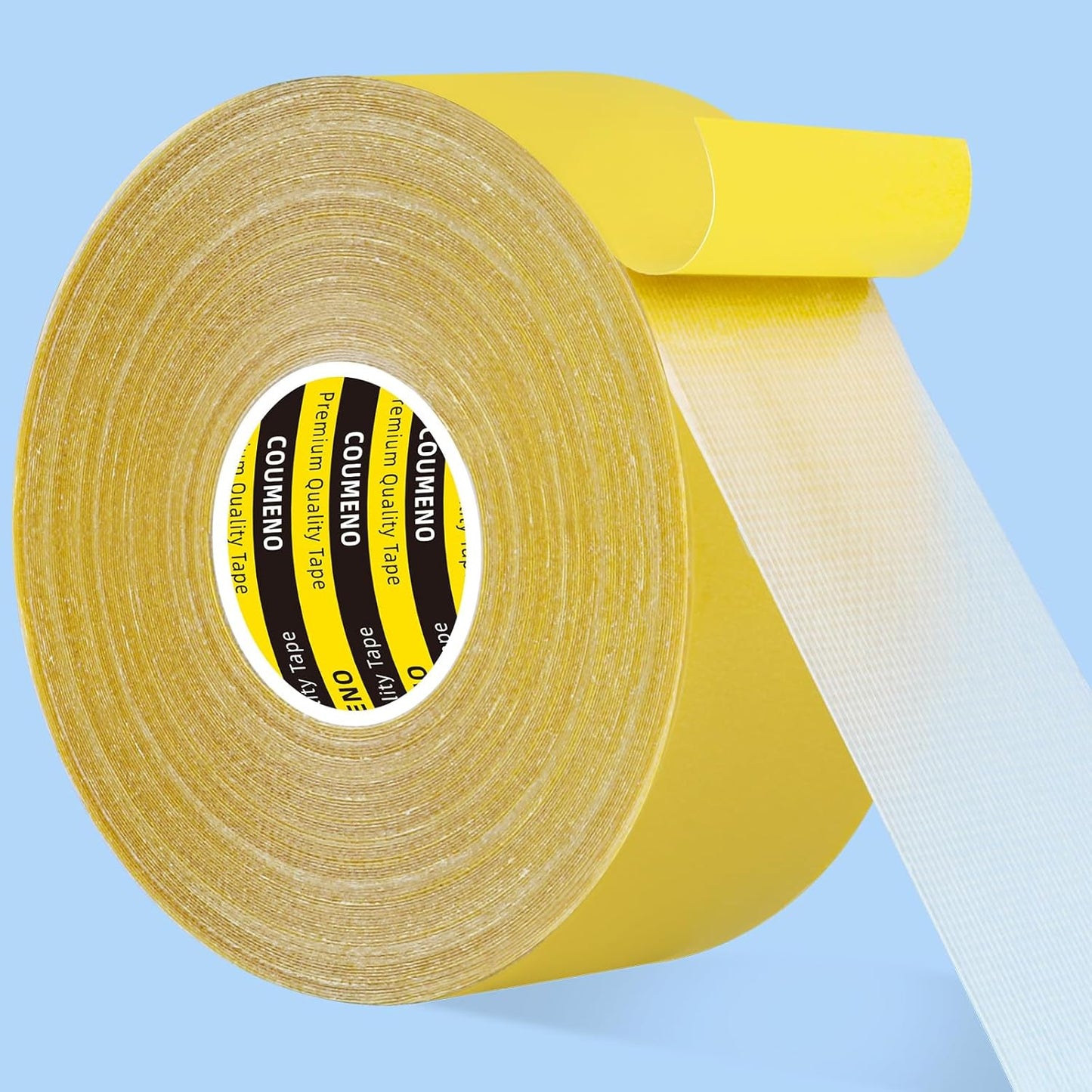 Heavy Duty Double Sided Tape 2inX66FT Strong Adhesive, Easy Tear, Multipurpose Duct Tape for Home, School, DIY Projects, Fixing, Patching, and Bonding