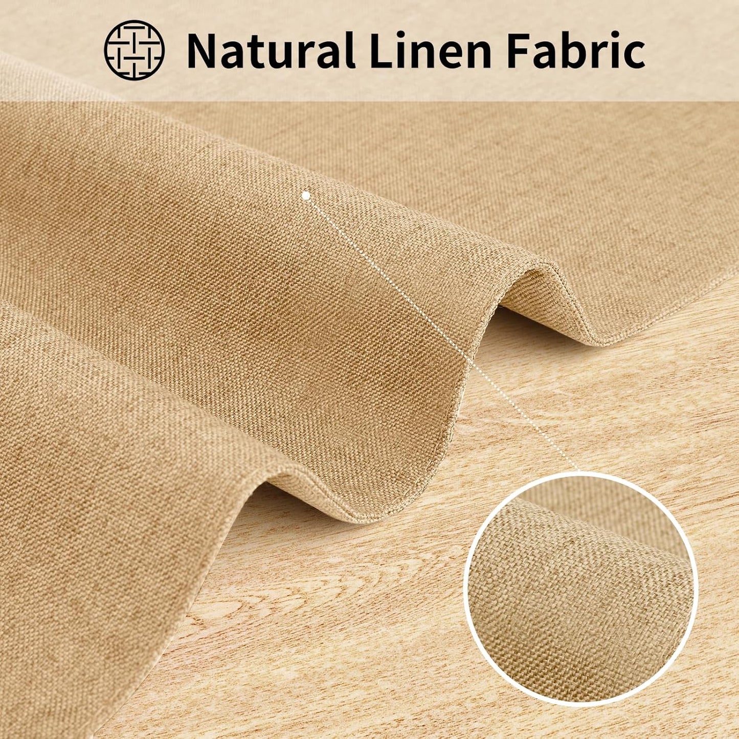Cloth Placemats, Set of 4 Heat-Resistant Cotton Linen Blend Double Layered Machine Washable Place Mats, Wrinkle Free Thick Fabric Dining Table Mats for Indoors & Outdoors (Cream Beige, 4)