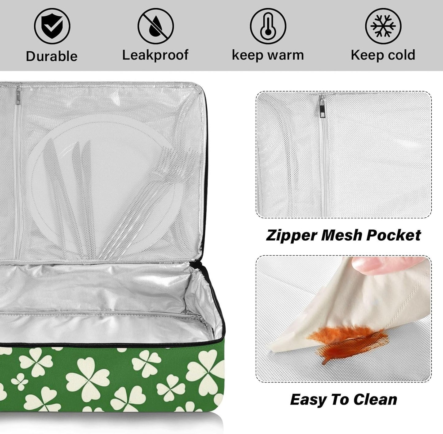 Casserole Carriers for Hot or Cold Food Reusable Casserole Dish Carrier Insulated Thermal Large Capacity Durable Perfect for Party Camping Family Gatherings Yellow Fish