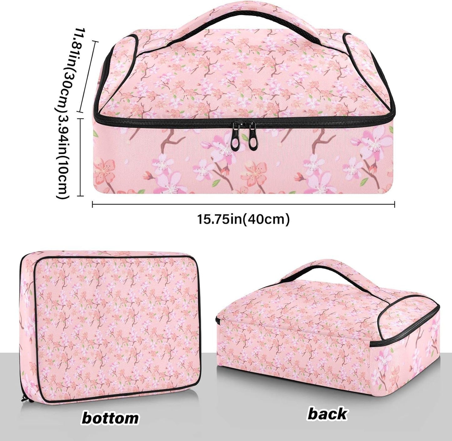 Casserole Carriers for Hot or Cold Food Reusable Casserole Dish Carrier Insulated Thermal Large Capacity Durable Perfect for Party Camping Family Gatherings Yellow Fish