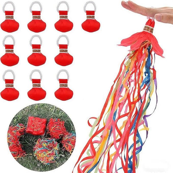 10PCS Streamers Popper Hand Throw Streamers No Mess Confetti Magic Paper Cracker for Celebration Birthday Propose Engagement Wedding Graduation Party Favors