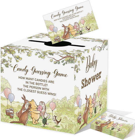 Winnie Baby Shower Decorations-the Pooh Baby Shower Games-Winnie Party Decorations-Guess How Many Candies Baby Shower Decorations,green