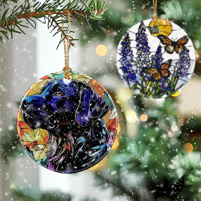 Black Labrador Retriever Ornament, Christmas Ornament – Christmas Tree Decor, Holiday Decoration, Stocking Stuffer, Festive Gift Idea, Gifts for Dog Lover, Dog Owner, Friends, and Family