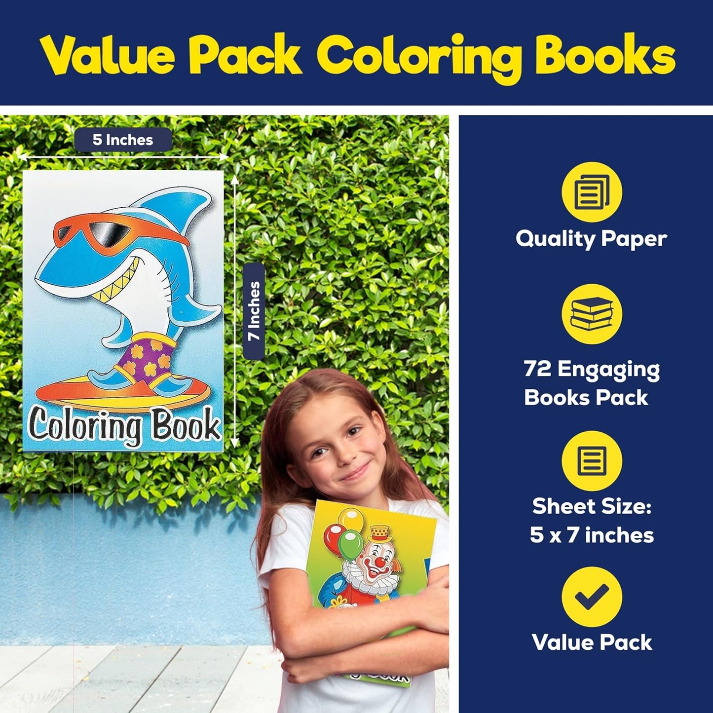 72-pack of Kid's Coloring Books ~ Great Party Favors! Assorted Designs