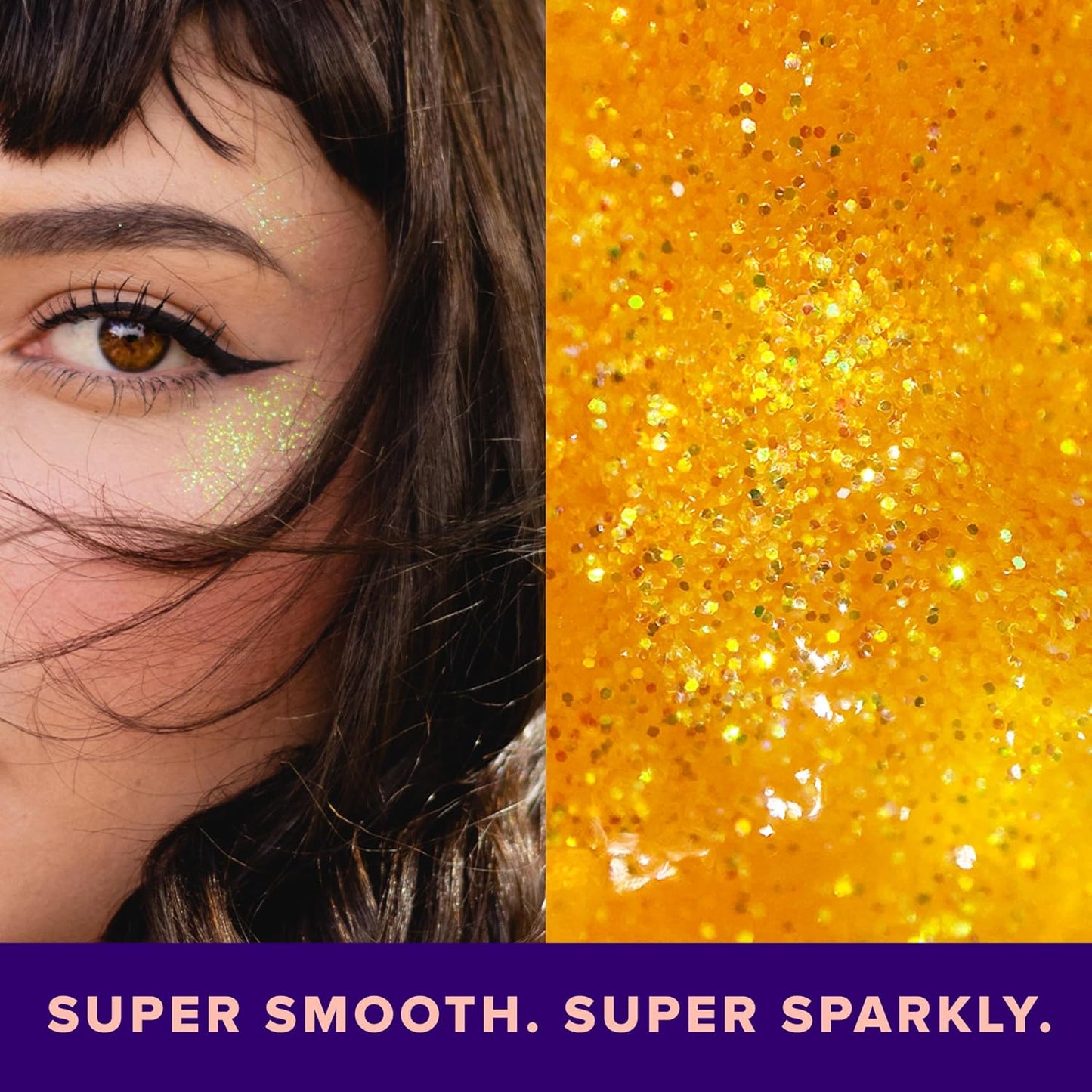 UNICORN SNOT Holographic Face Glitter & Body Glitter Gel | Holiday Glitter Makeup: Stocking Stuffers & Christmas Gift | Hair Glitter, Vegan & Cruelty-Free, 1.7 oz Orange Glitter (Fire)