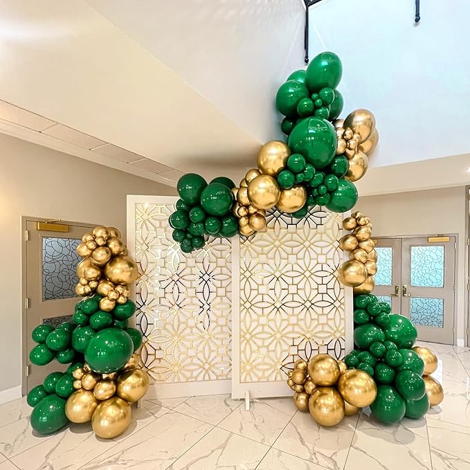 Dark Green Balloons 12 inch, Forest Green Latex Balloon 50pcs Party Balloons for Christmas Jungle Football Tropical Safari Birthday Party Decorations