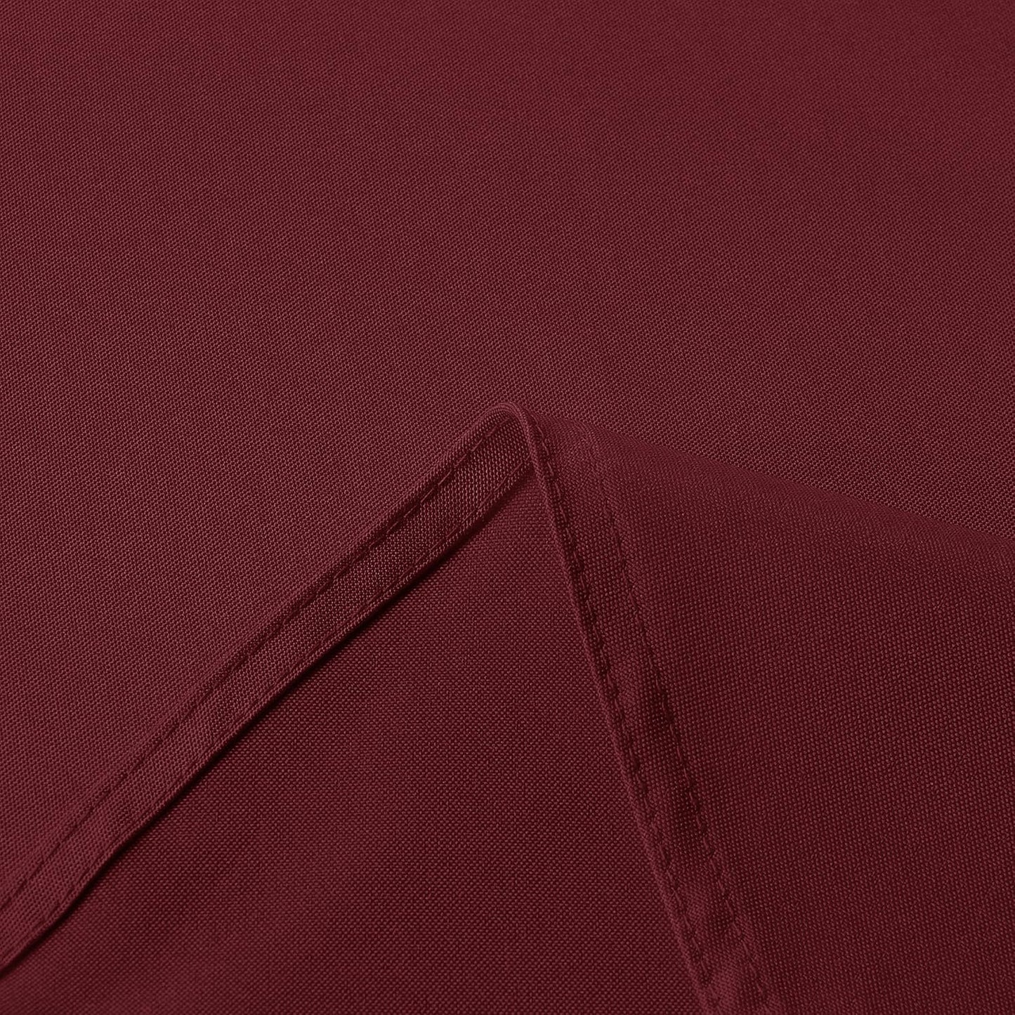 sancua Round Tablecloth - 60 Inch - Water Resistant Spill Proof Washable Polyester Table Cloth Decorative Fabric Table Cover for Dining Tables, Buffet Parties and Camping, Burgundy