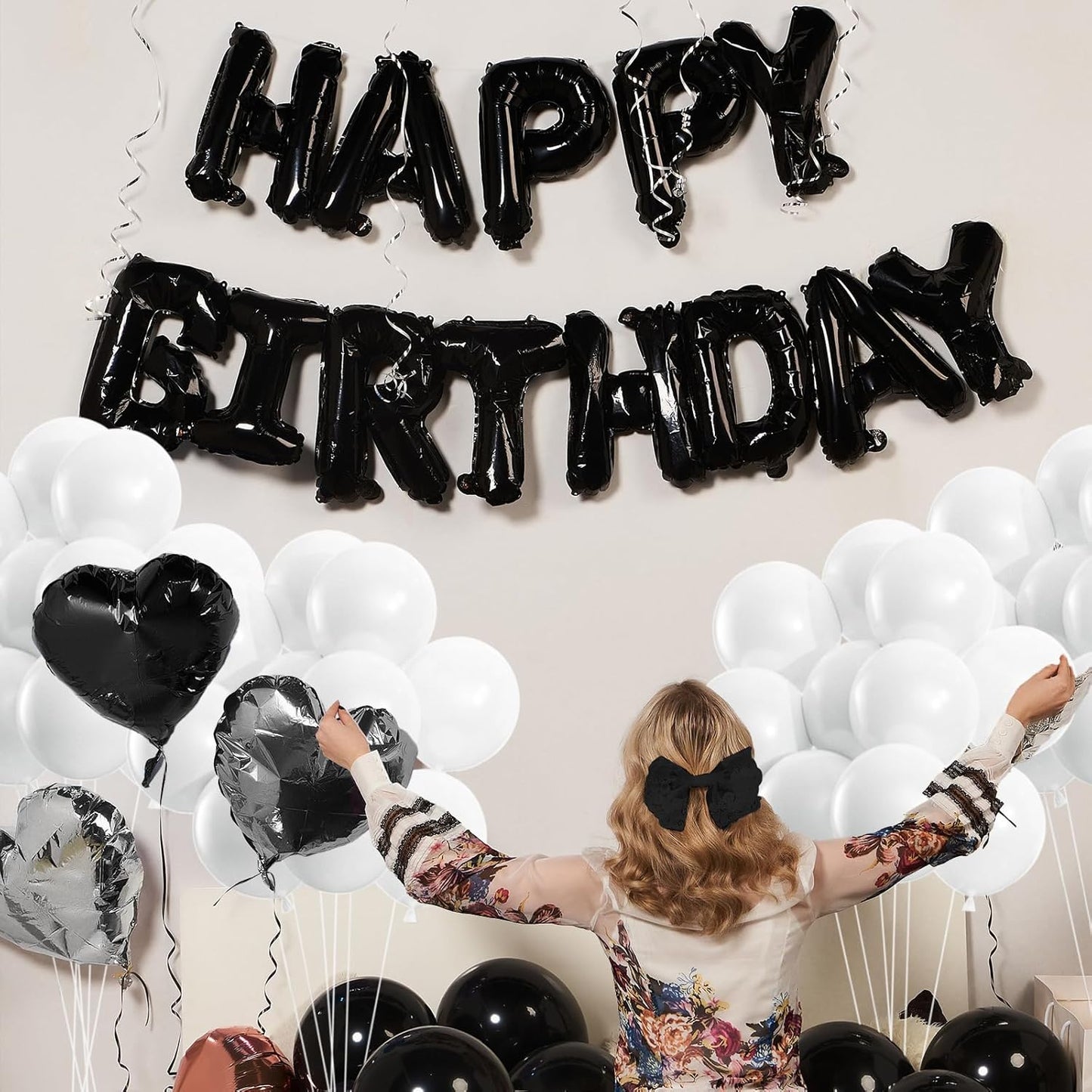 50pcs White Balloons, 12inch White Latex Party Balloon, Helium Quality for Wedding Graduation Birthday Party Backdrop Independence Day Decorations (With Ribbon & Glue)