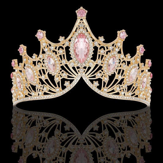 Tiaras Headbands Crown for Women and Girls, Princess Rhinestone Crown for Bridal, Crystal Queen Tiara Head Band Hair Accessories for Prom Wedding and Party