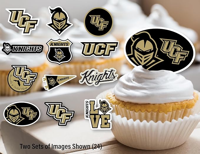 University of Central Florida Party Supplies for UCF Golden Knights Football, Birthday Gift, Graduation Party Banner and Cake Toppers (42 Pieces) (UCF Knights)