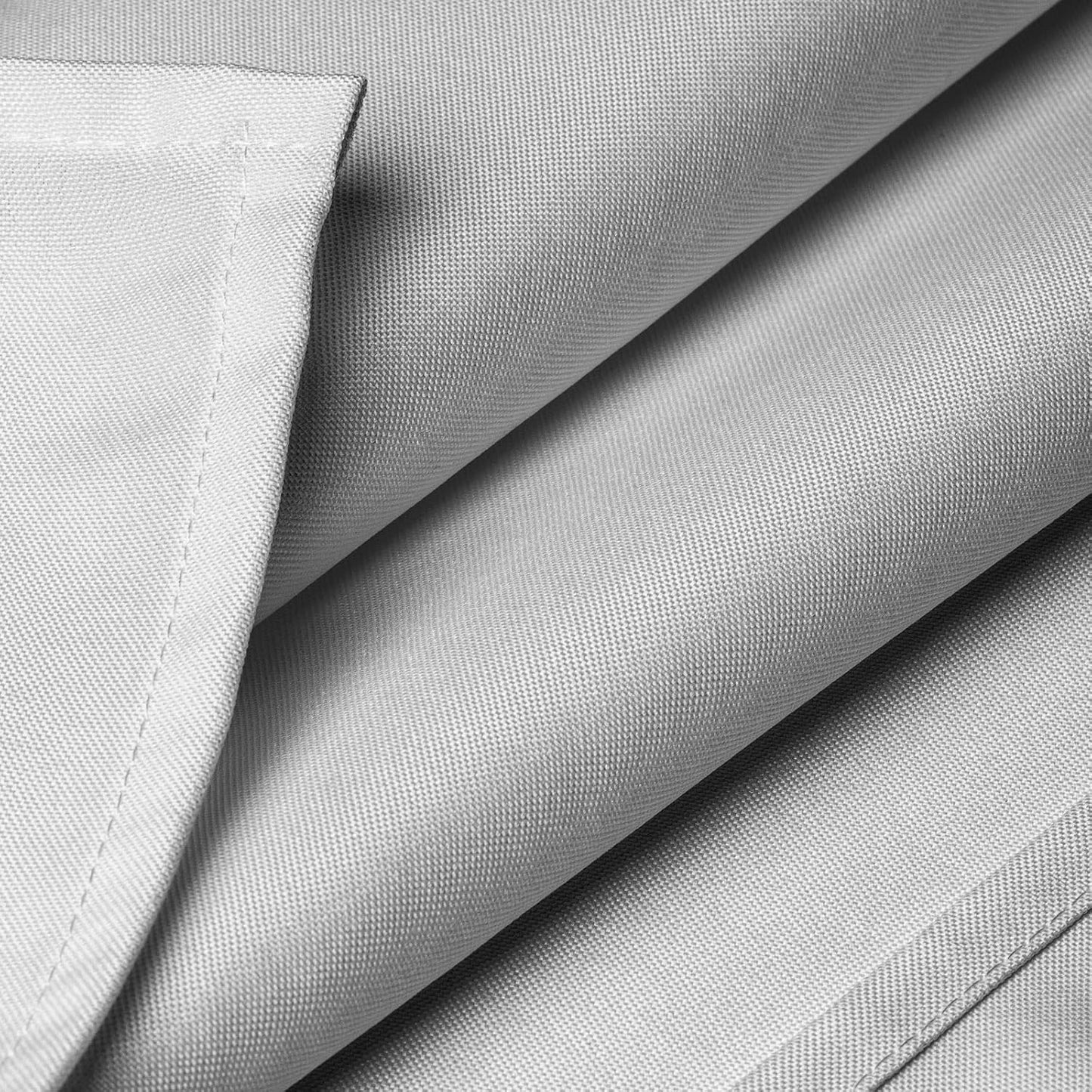 Lann's Linens - 60" x 126" Premium Tablecloth for Wedding/Banquet/Restaurant - Rectangular Polyester Fabric Table Cloth - Silver