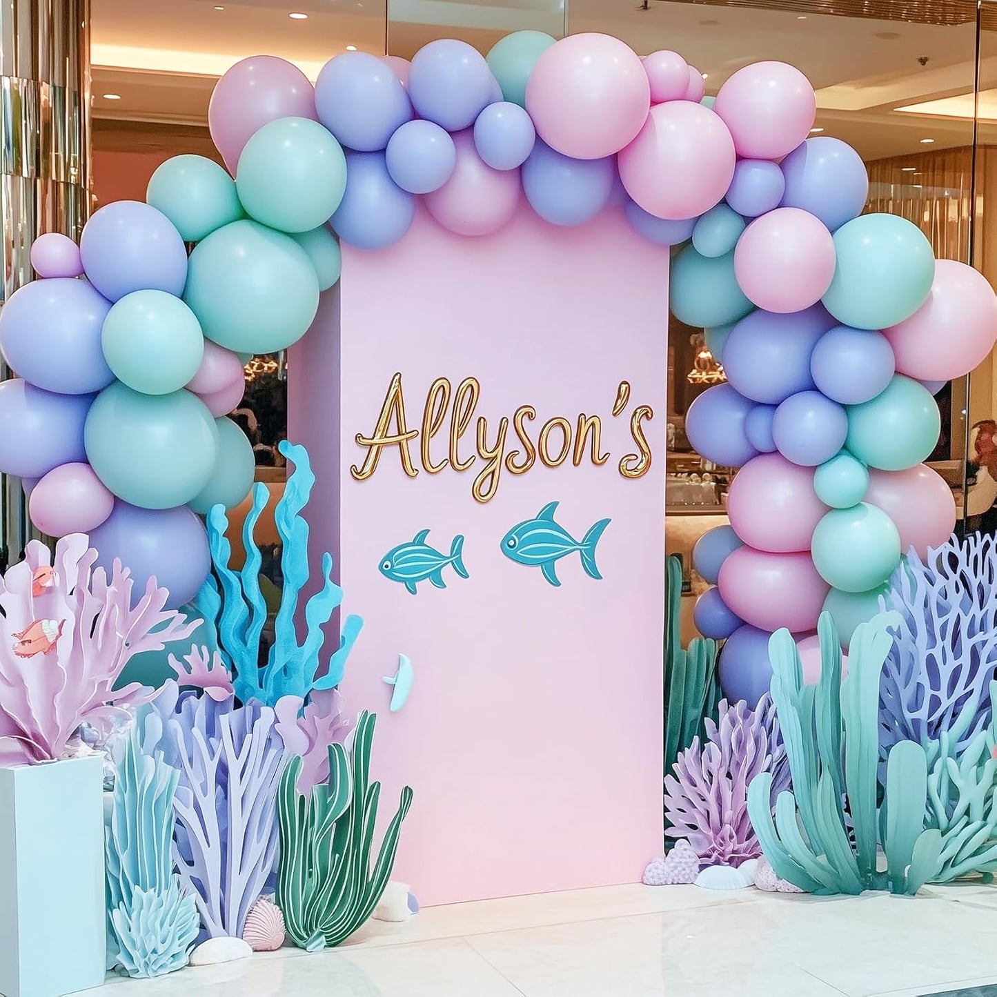 RUBFAC 129pcs Pastel Pink Balloons Different Sizes 18 12 10 5 Inches for Garland Arch, Light Pink Balloons for Birthday Valentine's Day Baby Shower Gender Reveal Wedding Party Decoration