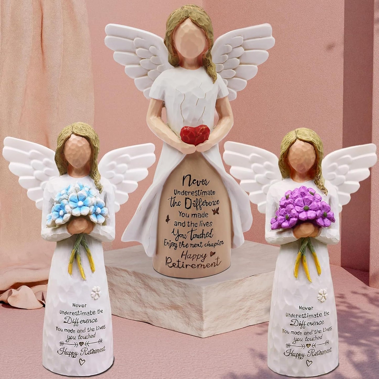 Retirement Gift for Woman - Retirement Party Decorations, Teacher Retirement Gifts for Women 2025, Goodbye Gifts for Coworkers, Retired Gifts for Women, Retirement Decorations Hand-Painted Angel