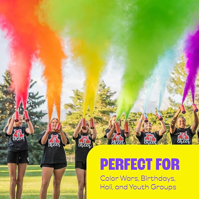 Chameleon Colors Color Blasters, Gender Reveal Fire Extinguisher, Gender Reveal Smoke Bombs, Powder Cannon, Smoke Blaster, War and Holi Color Blaster, 2 Yellow Blasters