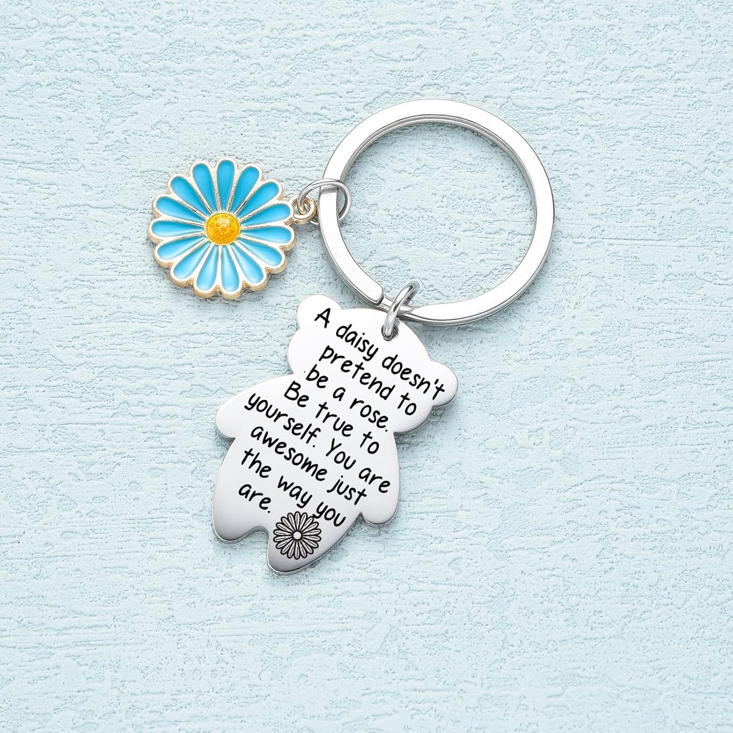 Daisy Flower Gifts For Women Friends Daisy Encouragement Gifts Uplifting Keychain