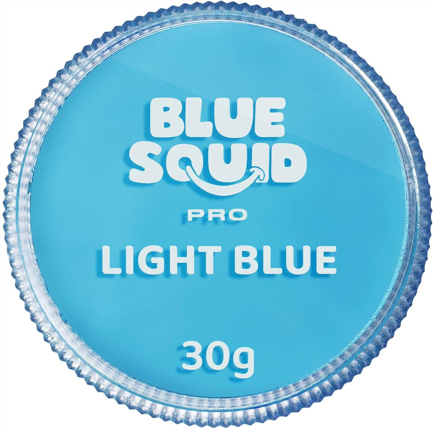 Blue Squid Face Paint Water Based Single Cake Professional Face Paint & Body Paint - Water Activated, Kids Adults Face Painting for Costume, Halloween Makeup, Cosplay - Light Blue Face Paint 30g