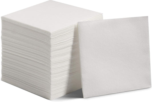 2000-Pack Linen-Feel Dessert And Beverage Napkins - Disposable Cloth-Like Cocktail Paper Napkins - Soft and Absorbent For Bar, Restaurant, Café, Wedding, Parties