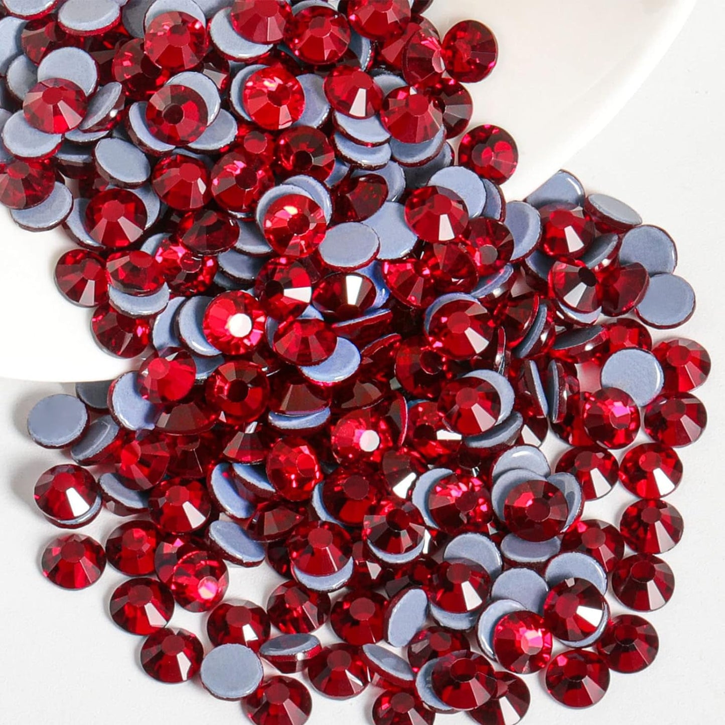 Beadsland Hotfix Rhinestones, 1440pcs Flatback Crystal Rhinestones for Crafts Clothes DIY Decorations, Dark Siam, SS16, 3.8-4.0mm