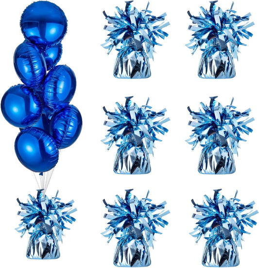 balloon weights are perfect for parties, birthdays, weddings. Each pack includes 6PCS durable weights that easily decorate balloons and elevate any celebration. (Light Blue)