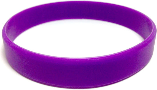 TheAwristocrat 1 Dozen (12) Multi-Pack Blank Rubber Wristbands Silicone Bracelets - Select from a Variety of Colors