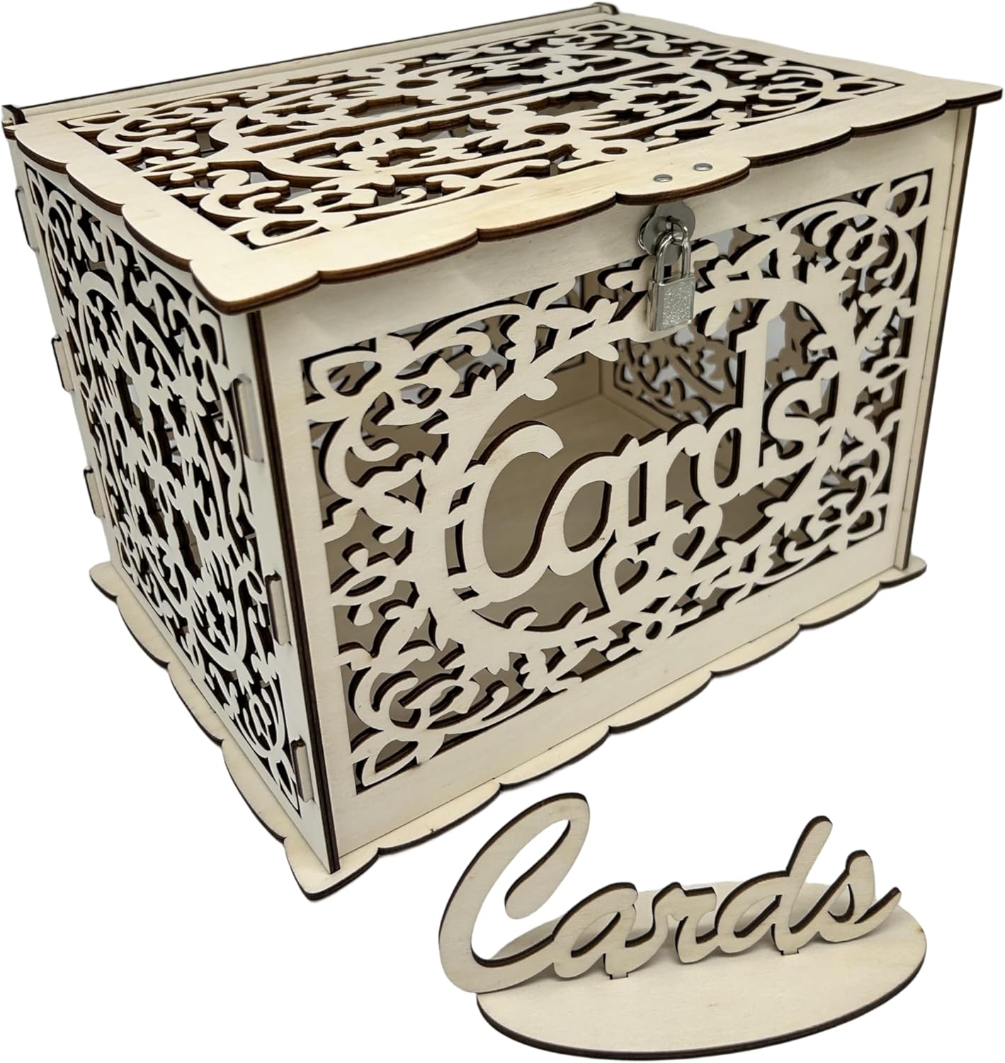 Wedding Card Box, Wooden Card Box for Wedding Invitations, Birthday Party Decorations, Gift Boxes