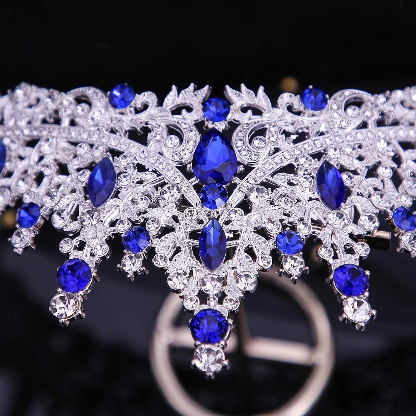 Tiaras and Crowns for Women Crystal Princess Tiaras Rhinestone Queen Crowns For Wedding Bridal Birthday Prom Pageant Party (Tiara 100)
