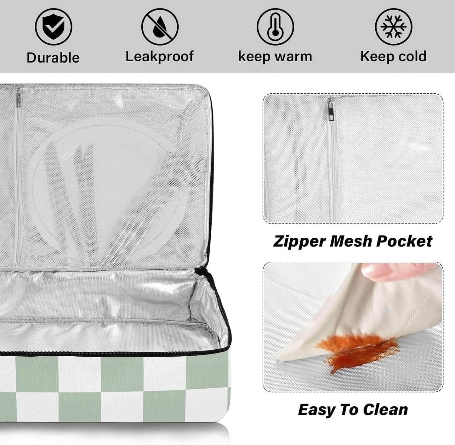 Casserole Carriers for Hot or Cold Food Reusable Casserole Dish Carrier Insulated Thermal Large Capacity Durable Perfect for Party Camping Family Gatherings Yellow Fish