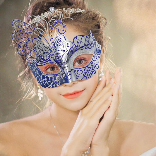 Mysterious Venetian Butterfly Lady Masquerade Halloween Party Mask Evening Prom Ball Mask Bar Costumes Accessory
