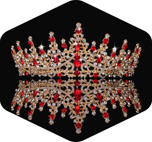 Kamirola Crystal Crowns and Tiaras Headband for Girl or Women Birthday Party Wedding Prom Bridal Halloween Christmas （TR19）