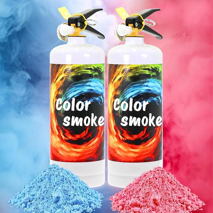Gender Reveal Fire Extinguisher Large Gender Reveal Smoke 2 Pack Blue or Pink Powder for Gender Reveal Party Ideas Colored Smoke for Gender Reveal Boy or Girl Fire Extinguishers Baby Gender Reveal