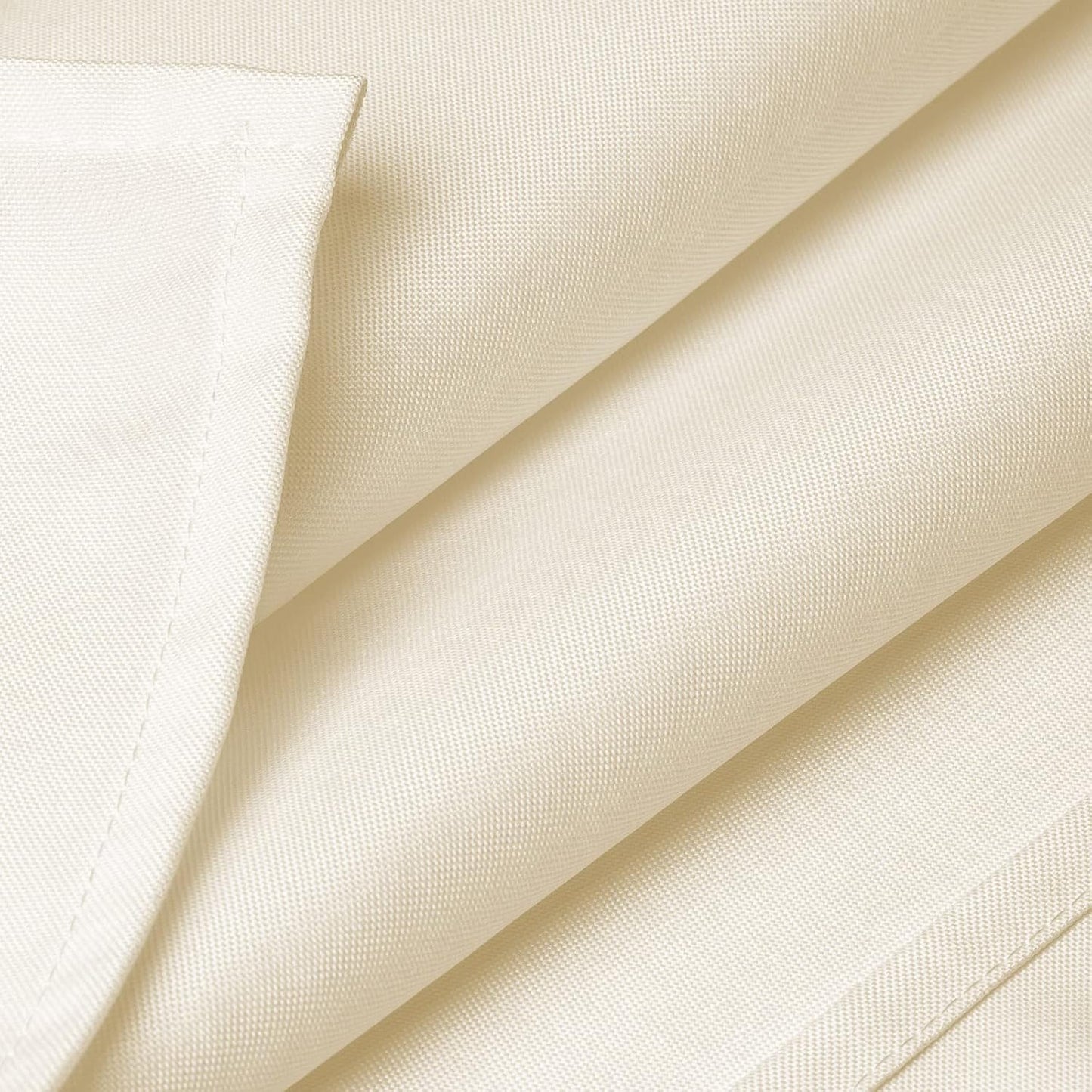 Lann's Linens - 60" x 126" Premium Tablecloth for Wedding/Banquet/Restaurant - Rectangular Polyester Fabric Table Cloth - Ivory