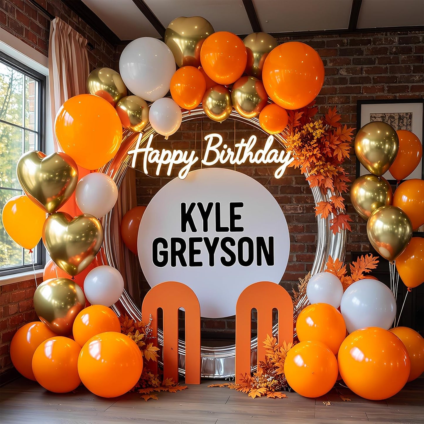 Orange Balloons 100 Pack 12 Inch Orange Latex Balloons for Thanksgiving Halloween Baby Shower Birthday Party Decorations