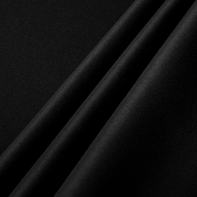 sancua 6 Pack Black Tablecloth 90 x 156 Inch - Rectangle Table Cloth for 8 Feet Tables Stain and Wrinkle Resistant Washable Polyester Table Cover for Dining Wedding Banquet Party Buffet Restaurant