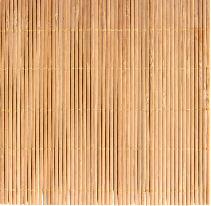 BambooMN Carbonized Bamboo Matchstick Natural Table Runner, Home Décor, 2 Pieces